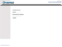 Tablet Screenshot of login.symmco.com
